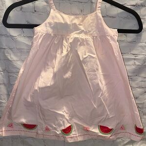 Gymboree Light Pink Dress with Watermelon Embroidery